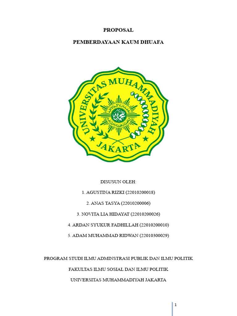 PROPOSAL AL-ISLAM IV AP 1 (Kelompok 4 | PDF