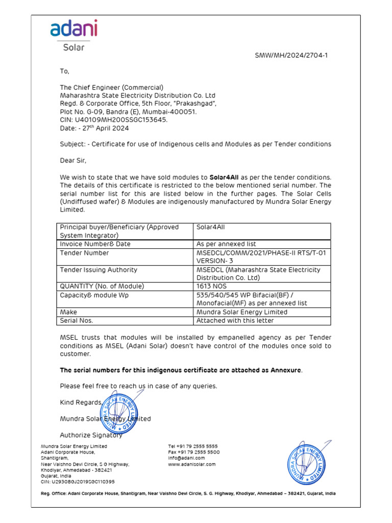 17 APRIL-19 APRIL P-TYPE DCR Certificate - 2704-01 MSEL PERC 17,18,19 ...