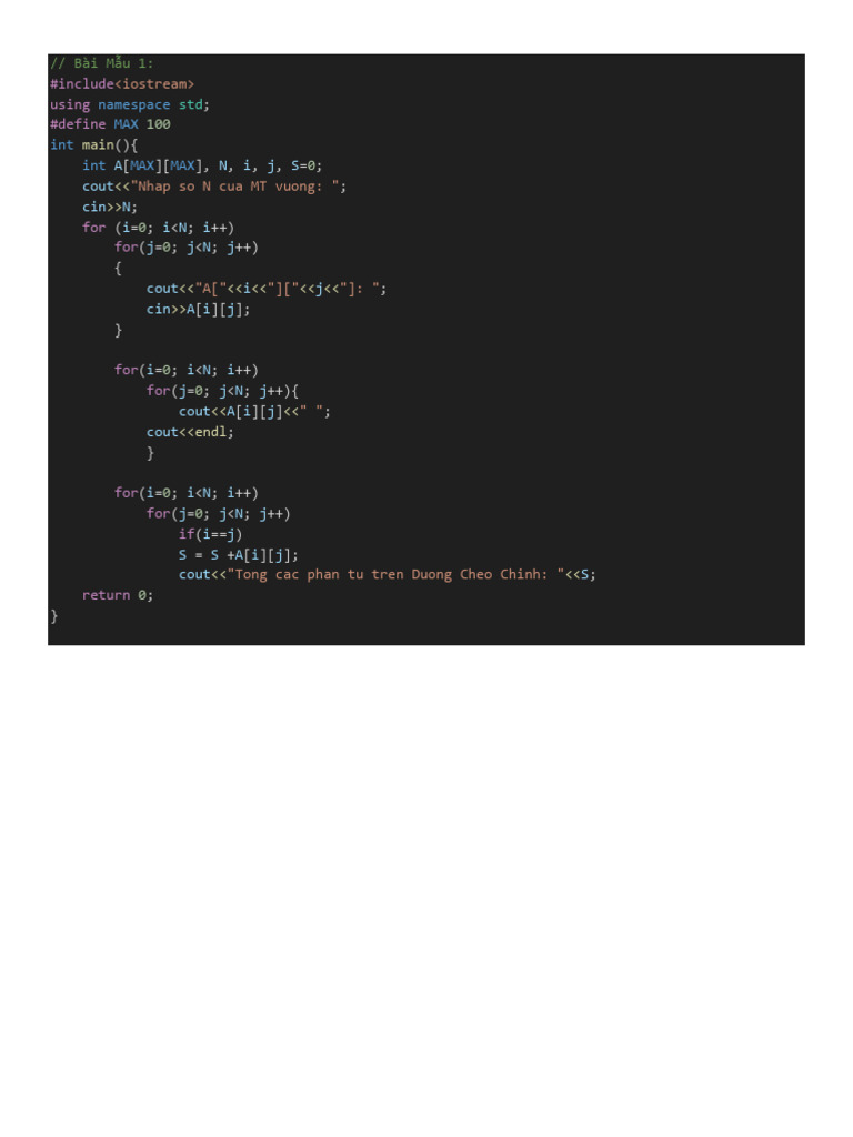 C++ Lab 13: 2D Array Exercises | PDF | Naming Conventions | Computer ...