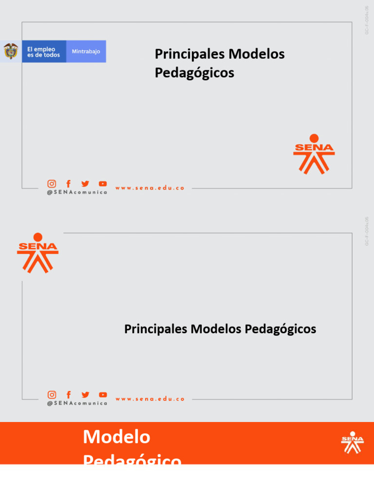 Presentación Modelos Pedagógicos | PDF | Constructivismo (filosofía de ...