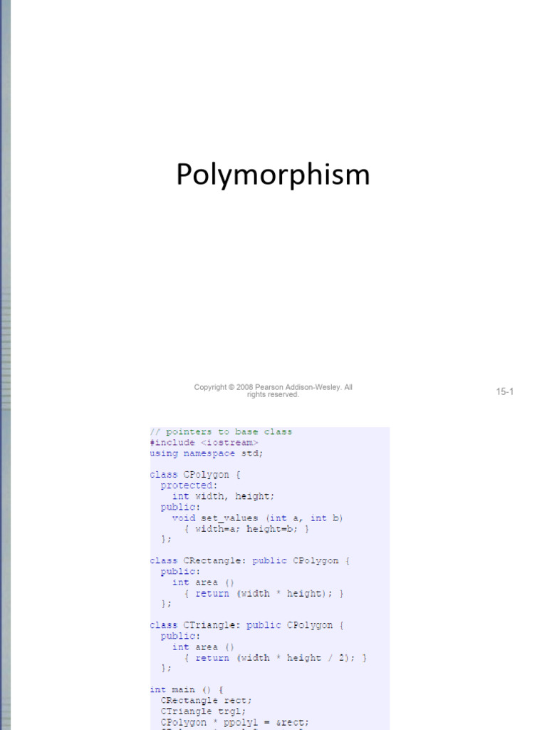 Online Class 6-Polymorphism | PDF | Inheritance (Object Oriented ...