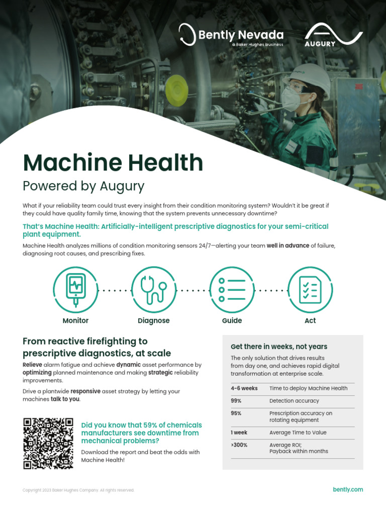 BakerHughes BN Augury MachineHealthAsAService Brochure | PDF