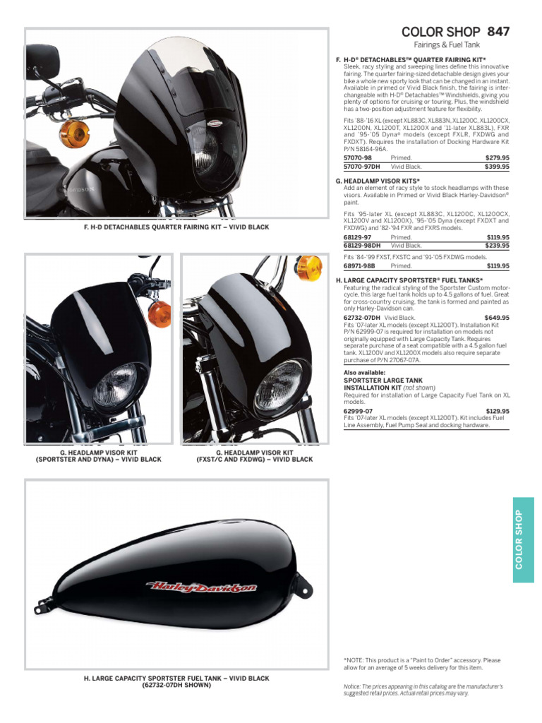 Harley Davidson US Genuine Motor Parts Accessories | PDF | Harley ...