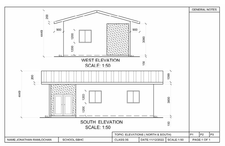 Elevation (North & South) | PDF