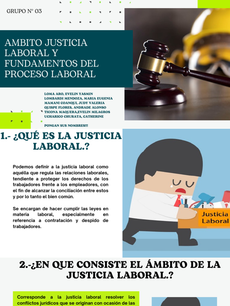Ambito Justicia Laboral y Fundamentos | PDF | Derecho laboral | Debido ...