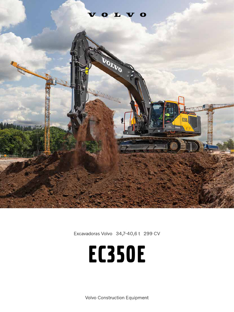 Excavadora Volvo EC350E: Eficiencia y Versatilidad | PDF ...
