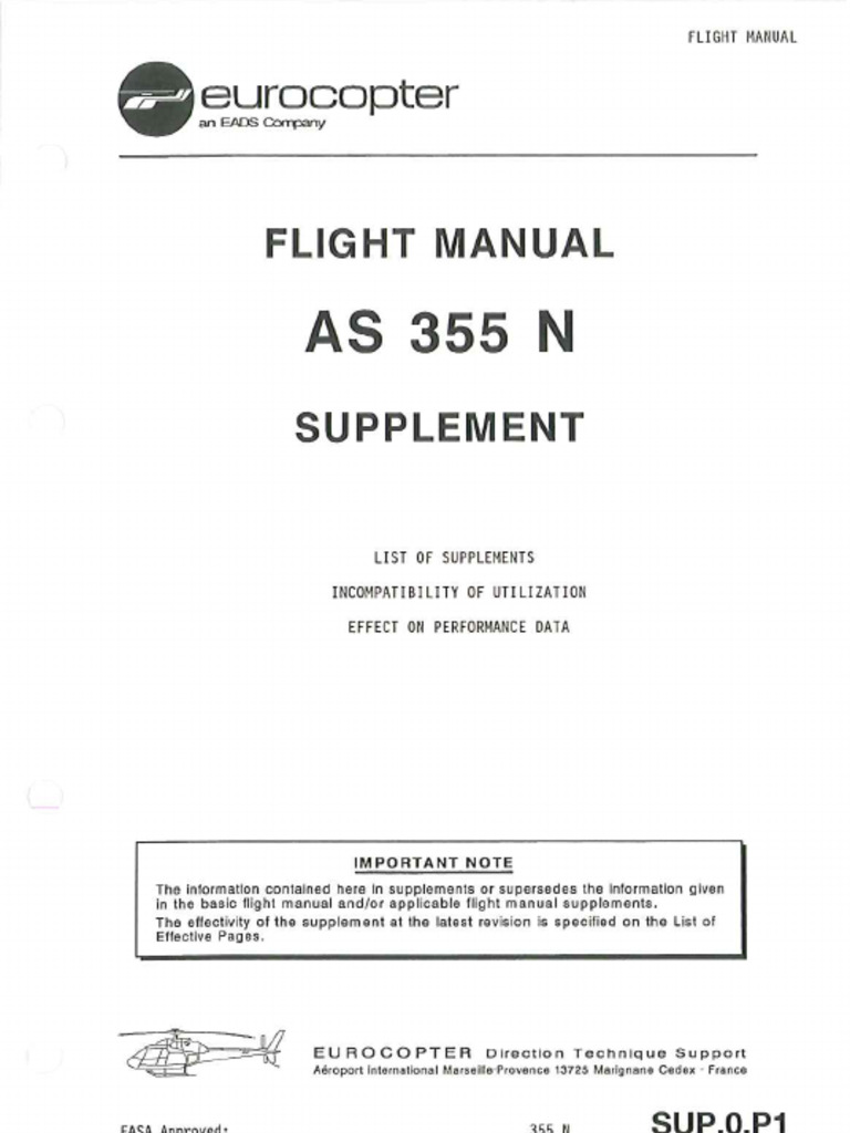 AS 355 N Supplements | PDF