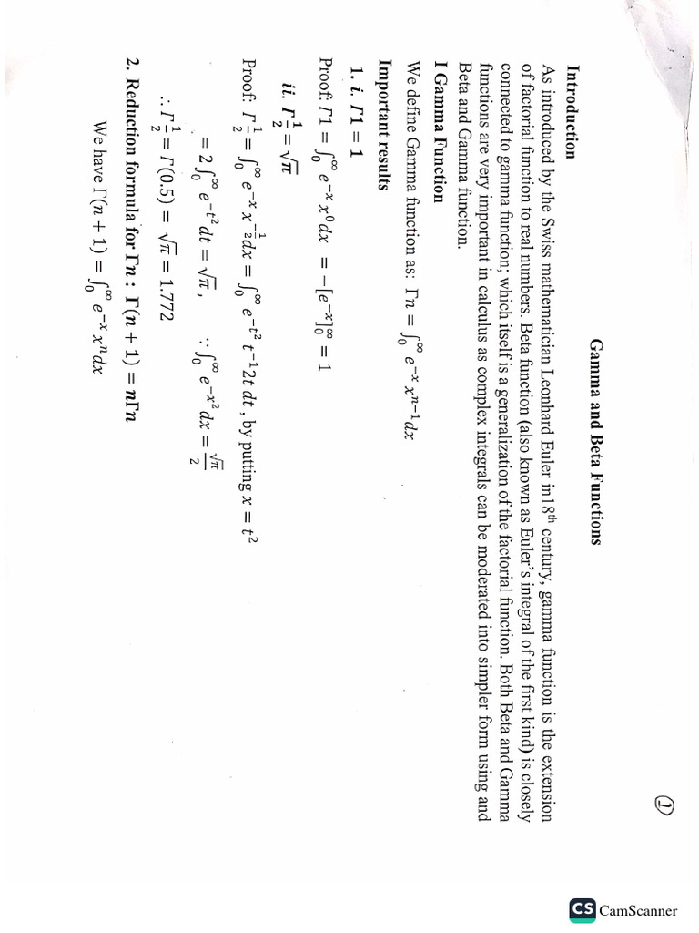 Calculus alpha beta function pdf