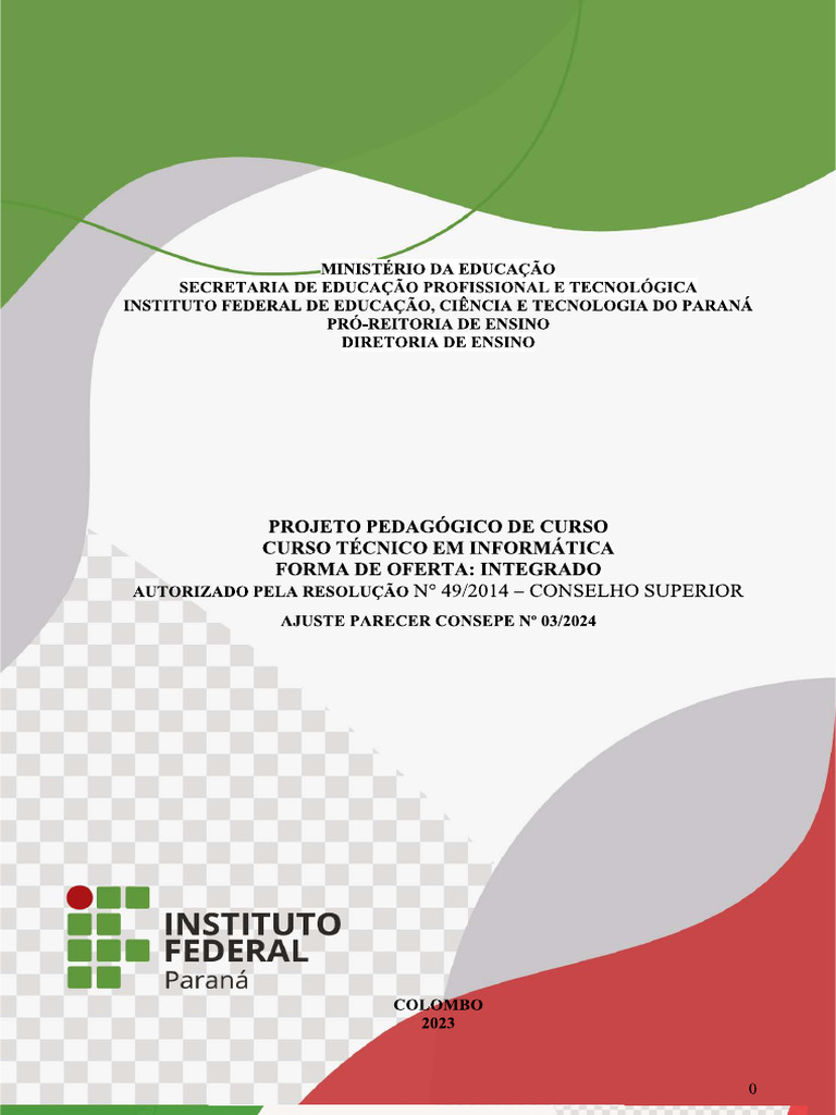 PPC - Técnico em Informática 2024 | PDF