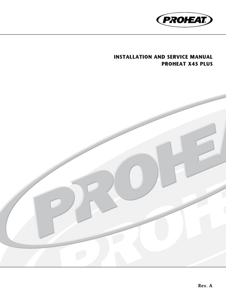 Proheat X45 Plus Installation Manual | PDF | Engines | Truck