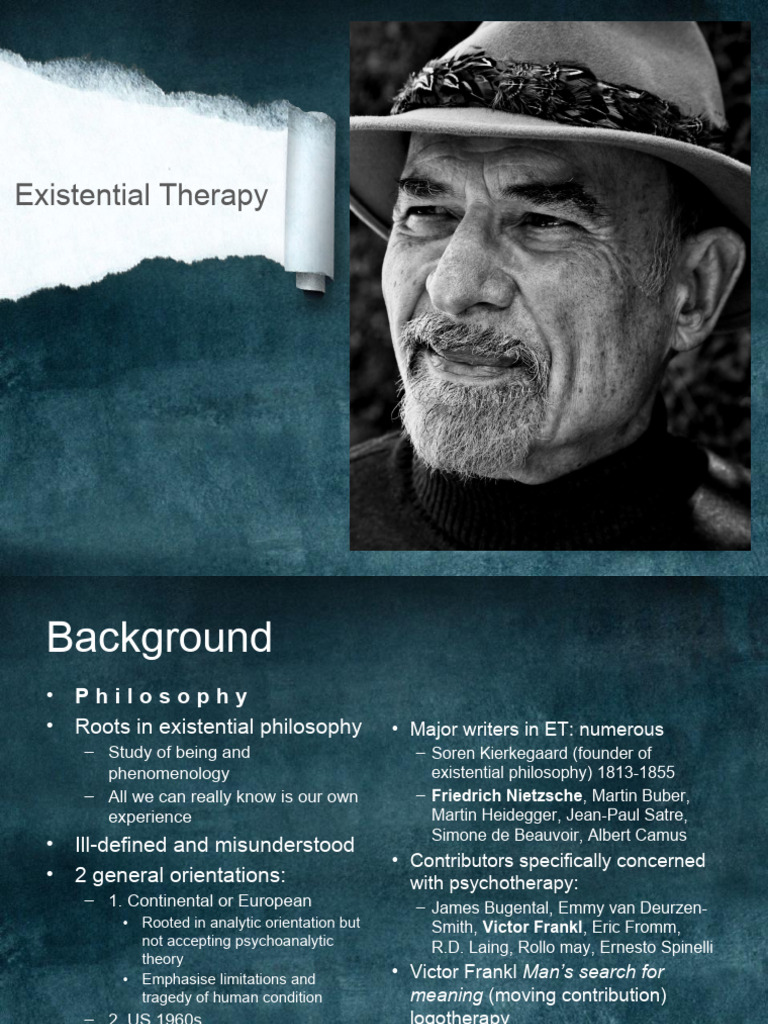 Unit 6 existential therapy pdf psychotherapy existentialism