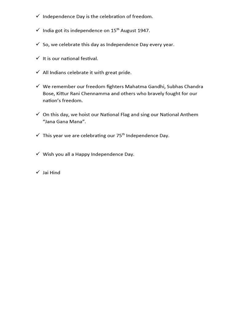 Independence Day | PDF | Politics | Travel