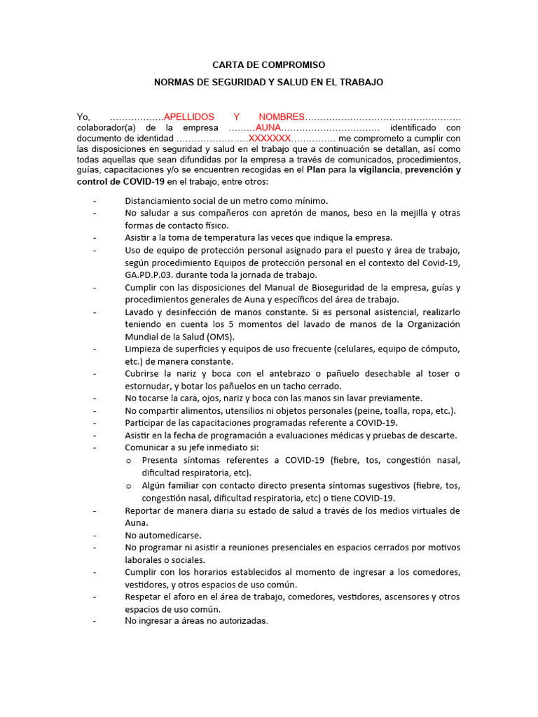 Carta de compromiso apellidos nombres 1 1 2 3 1 1 2 1
