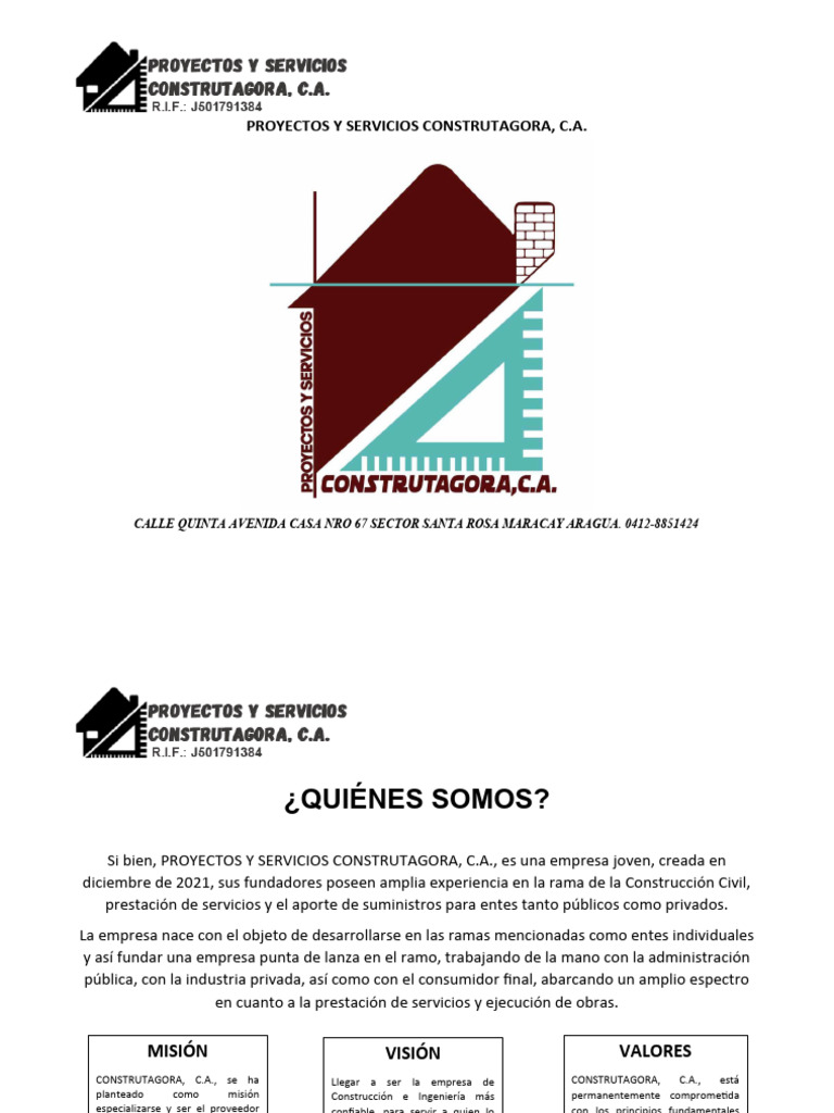 Ejemplos de Brochure para Constructora | PDF | Business | Economias