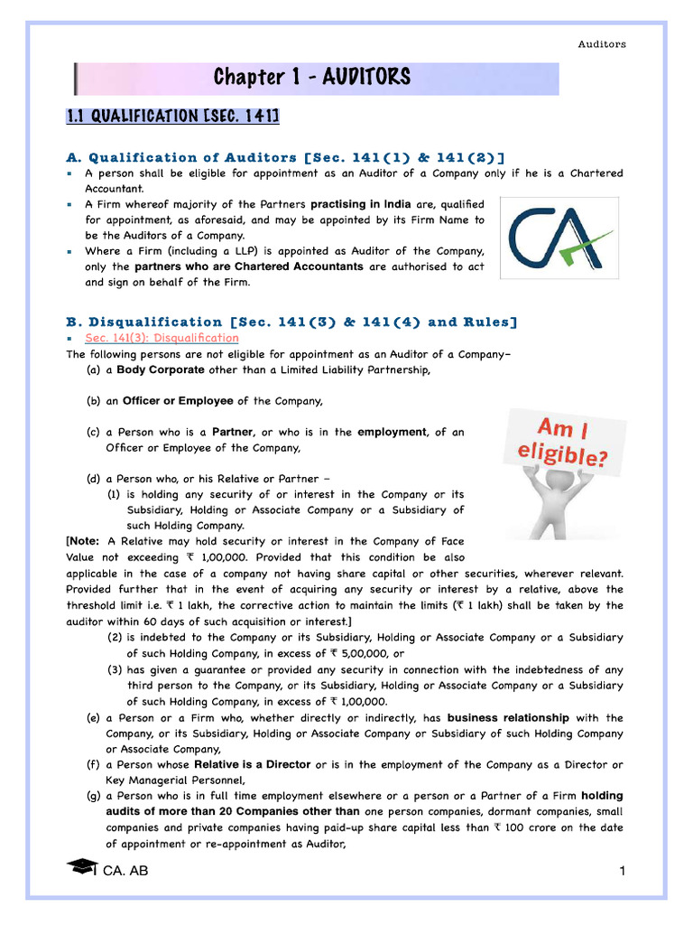 CA Inter Audit Auditors Demo PDF Compressed-1-10 | PDF