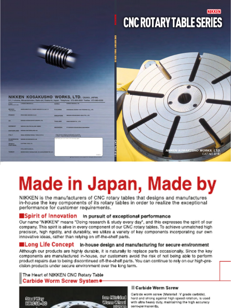 CNC Rotary Table Catalouge-CNC816I | PDF | Telecommunications Equipment ...