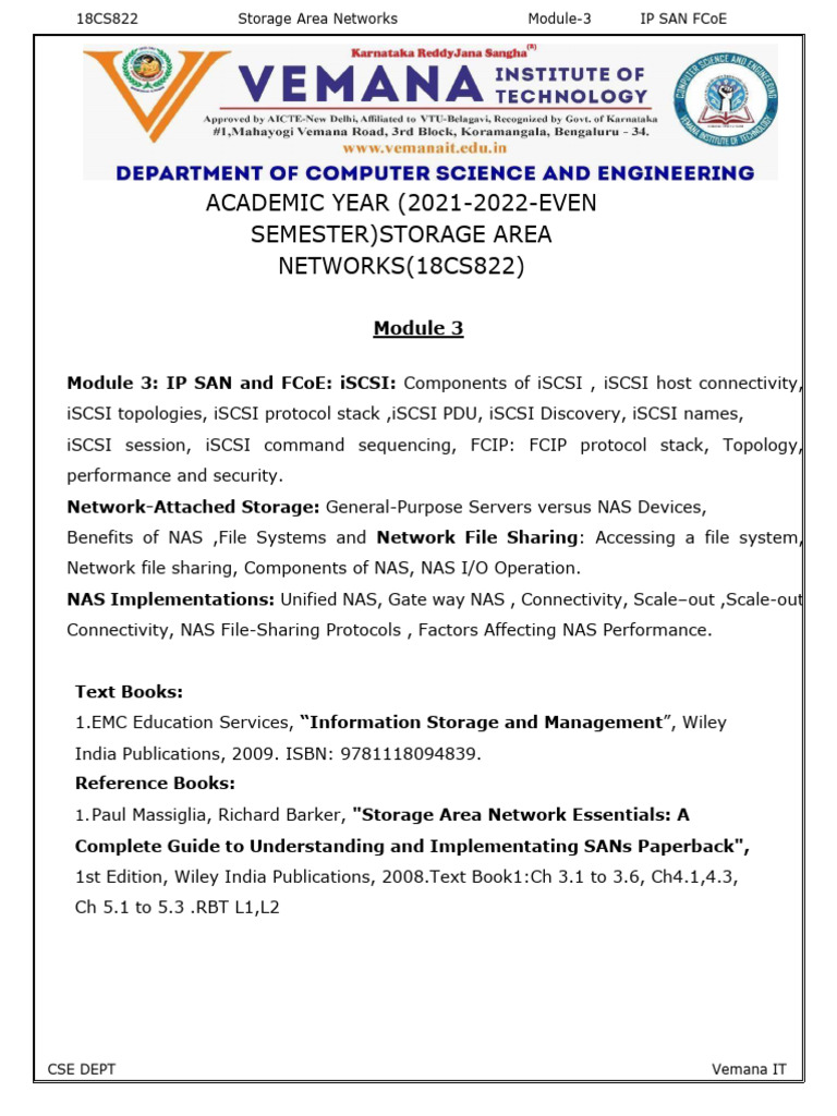 San Module 3 Notes Pdf File Transfer Protocol Computer Network