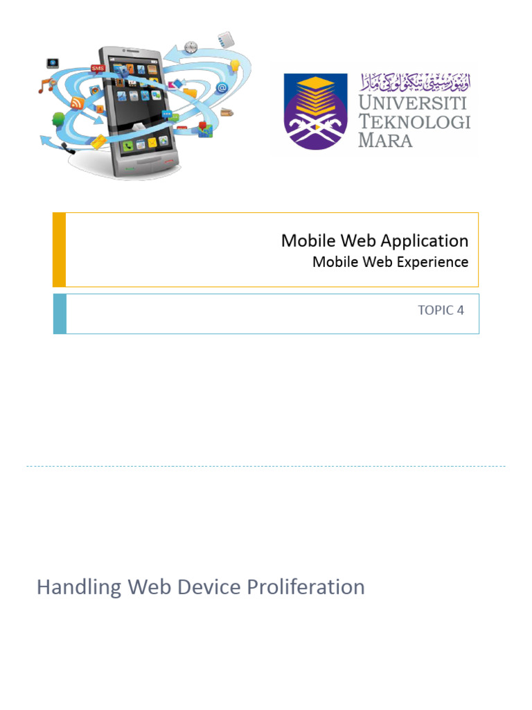 4 - Topic 4c - Mobile Web Applications 6 | PDF | World Wide Web ...
