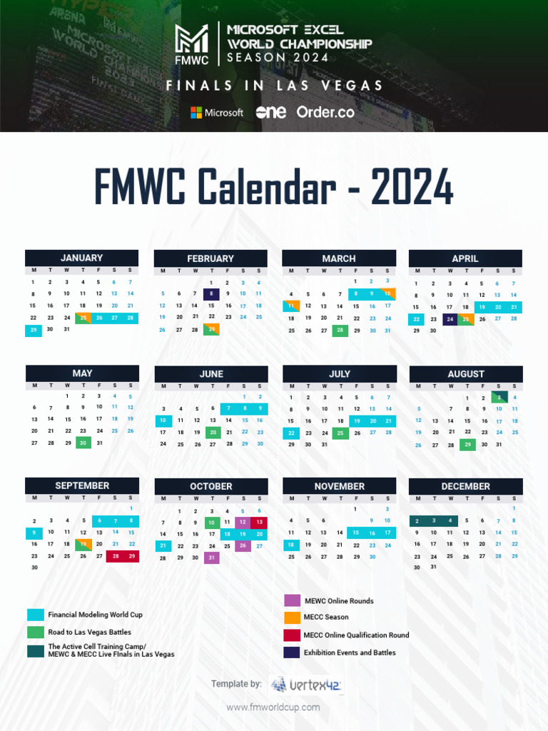 FMWC Calendar | PDF | Microsoft | Software