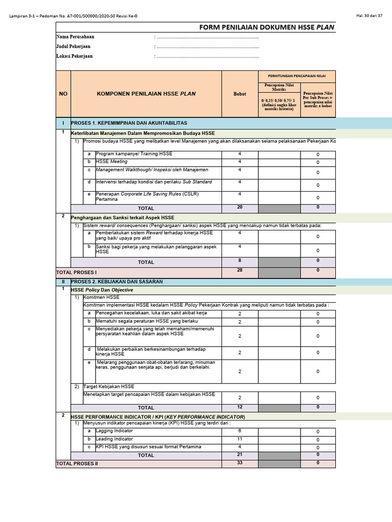 Pedoman HSSE untuk Pekerjaan Kontrak | PDF