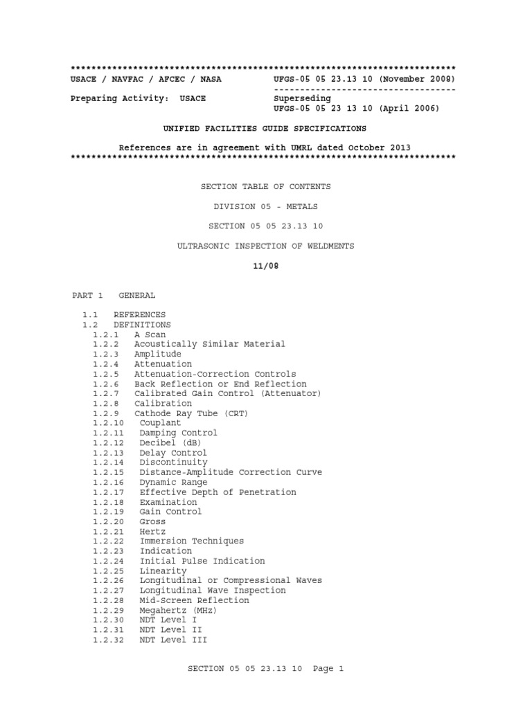 Ultrasonic Weld Inspection Guidelines | PDF | Waves | Nondestructive ...