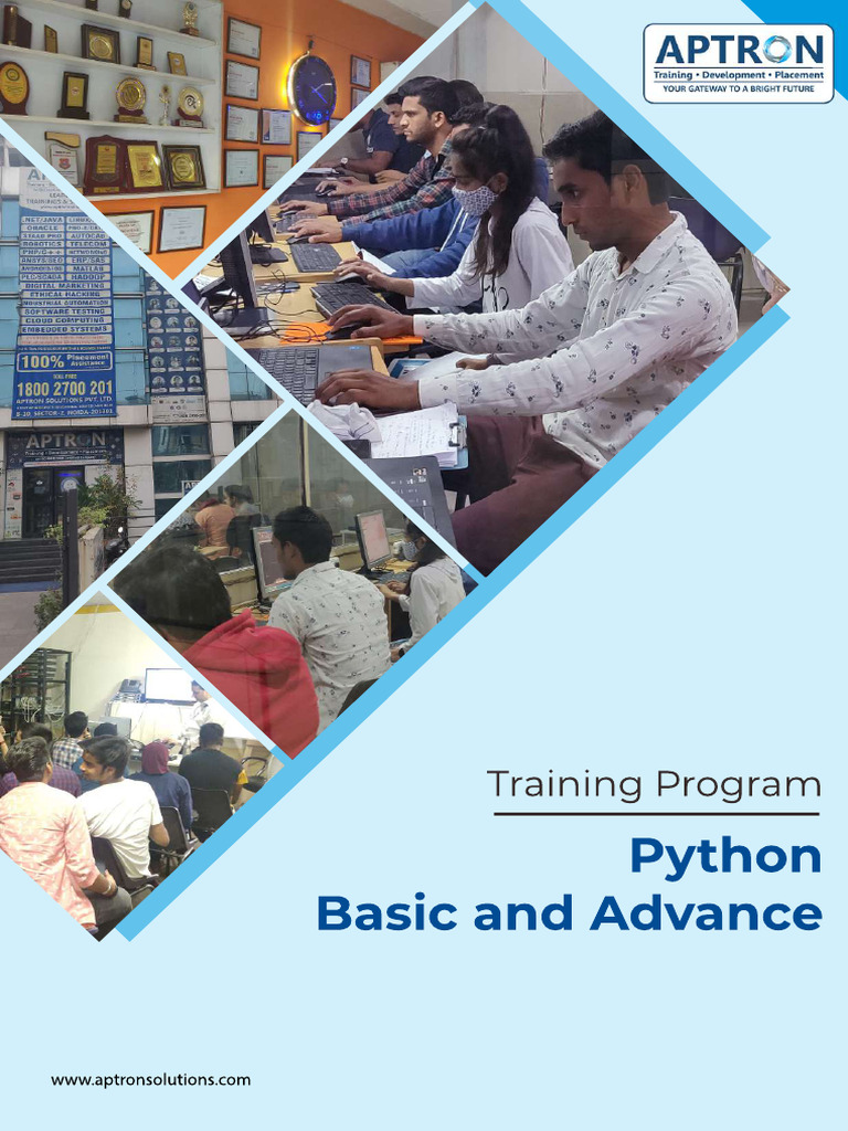Python Basic + Advance Brochure - Compressed | PDF | Computing