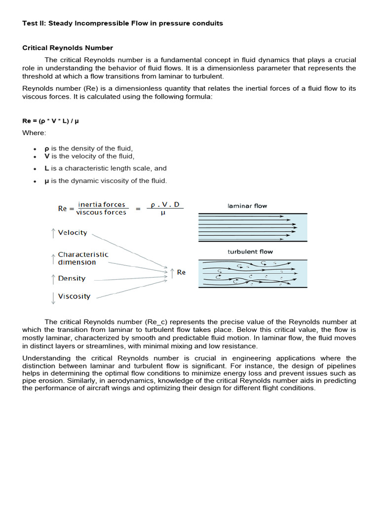 Test II | PDF | Reynolds Number | Fluid Dynamics