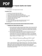 Download Iman Kepada Qadha Dan Qadar New by Rama Arvian Fauza SN74353931 doc pdf