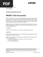 Proxel GXL TDS | PDF