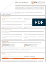 Assessment Form for Accounting Qualification Migration