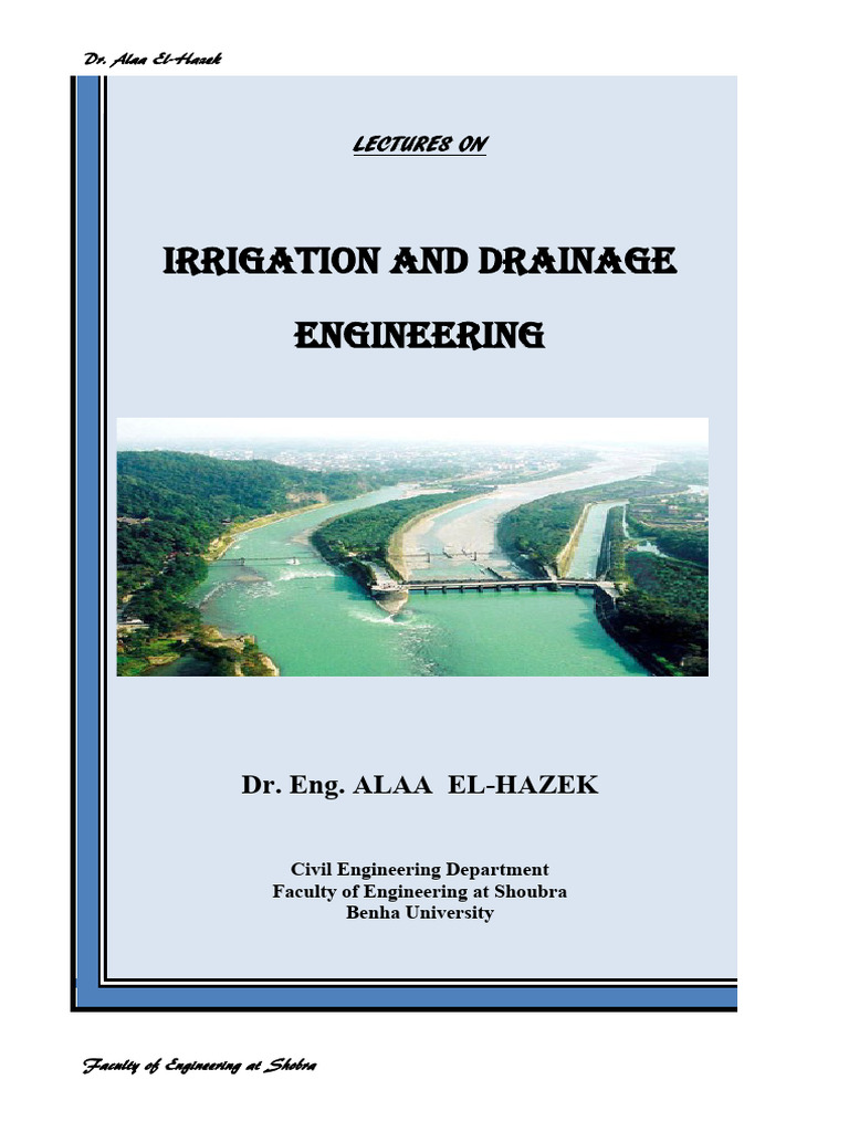 Irrigation and Drainage Engineering | PDF | Discharge (Hydrology ...