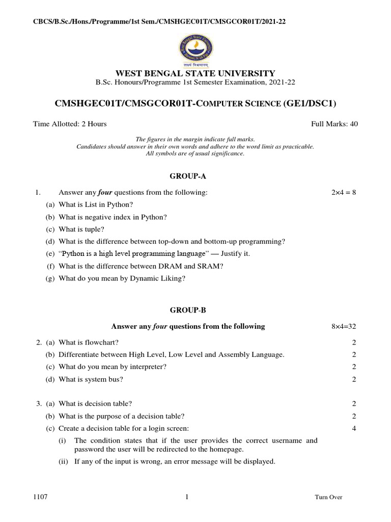 SEM 1 2021-22 Python | PDF | Python (Programming Language) | Input/Output