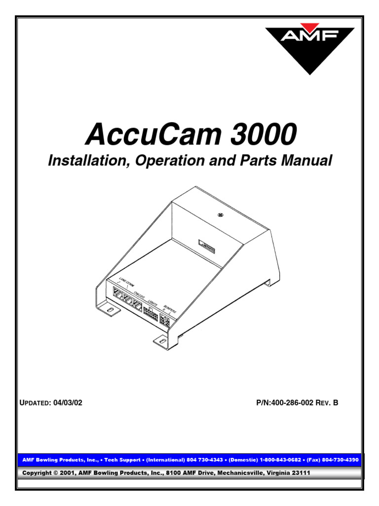 AccuCam 3000 Manual | PDF | Drill | Screw