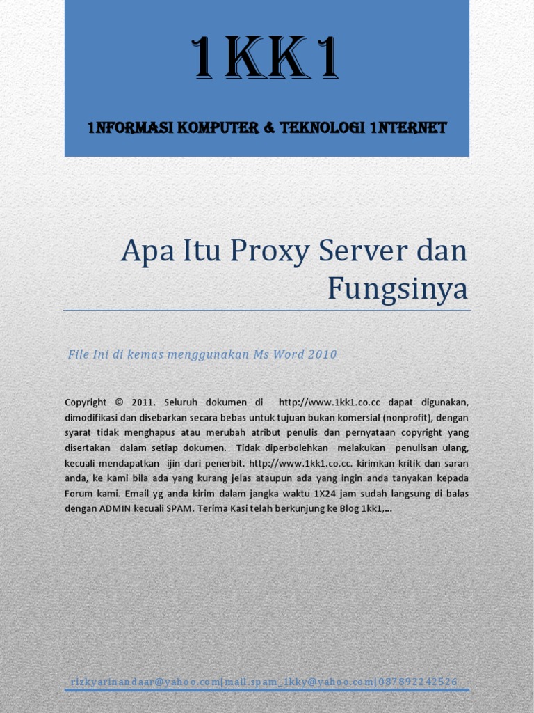  apa itu proxy server dan fungsinya pdf