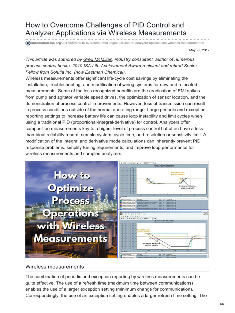 How To Overcome Challenges of PID Control and Analyzer Applications Via ...
