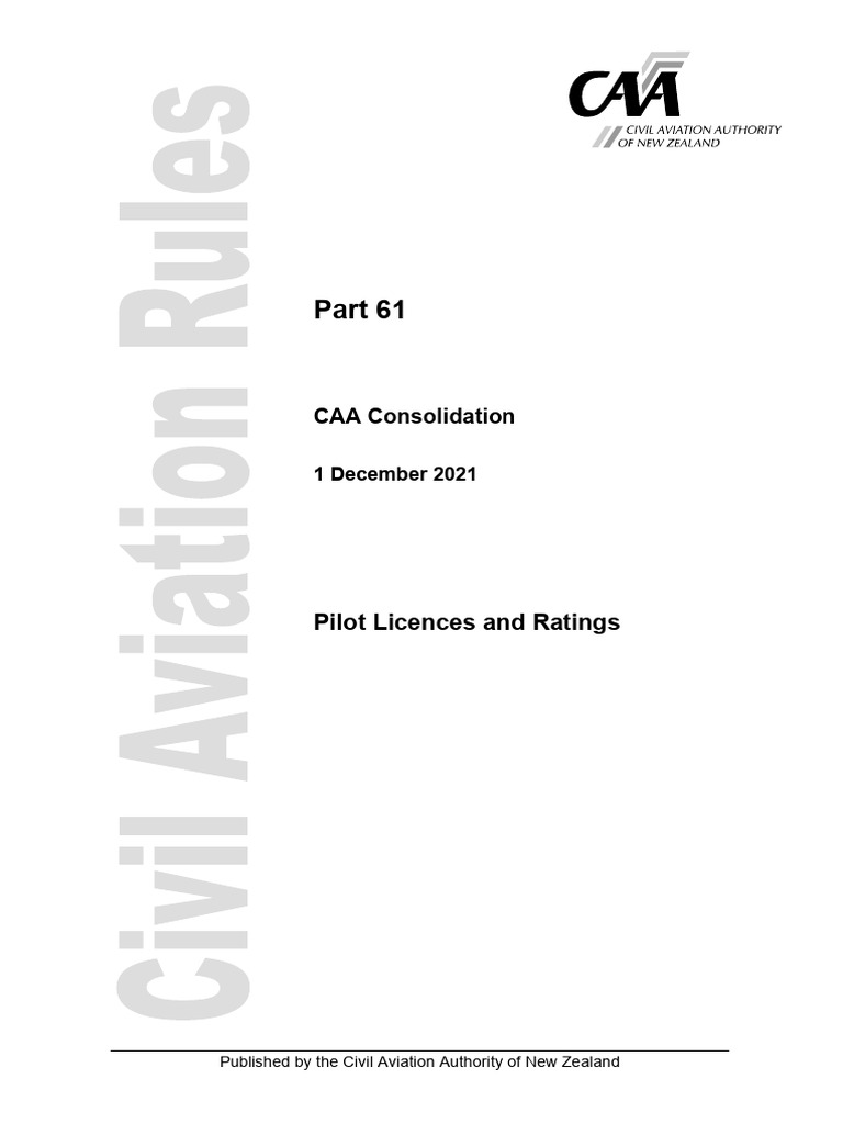 Part 061 Consolidation | PDF | Flight Instructor | Aviation