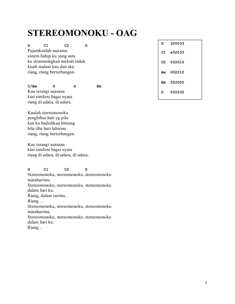 OAGs Lyrics | PDF | Language Arts & Discipline | Art