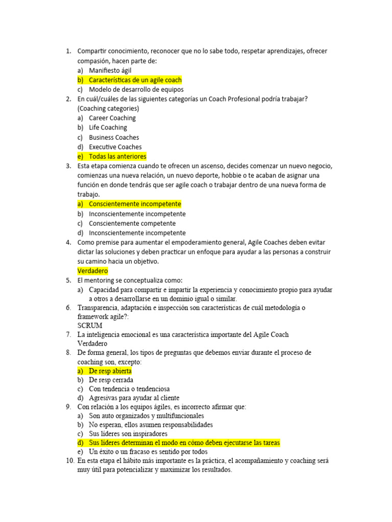 Examen agile coach descargar gratis pdf sicolog a modificaci n de