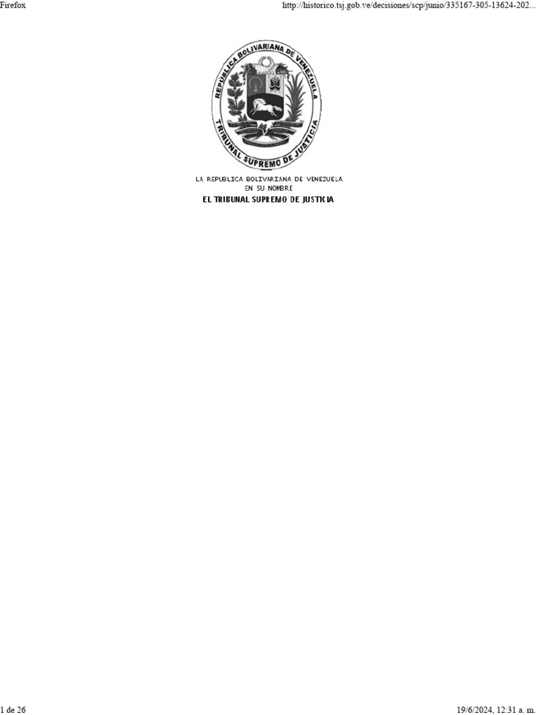 TSJ Sentencia 305 13 - 6 - 24-2024-C24-193 | PDF | Apelación | Judicaturas