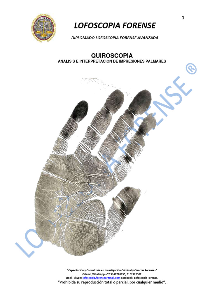 Lofoscopia Forense y Quiroscopia | PDF | Sistema musculoesquelético ...