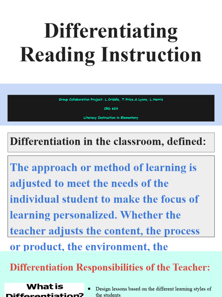 Group Professional Development PWPP | PDF | Differentiated Instruction ...