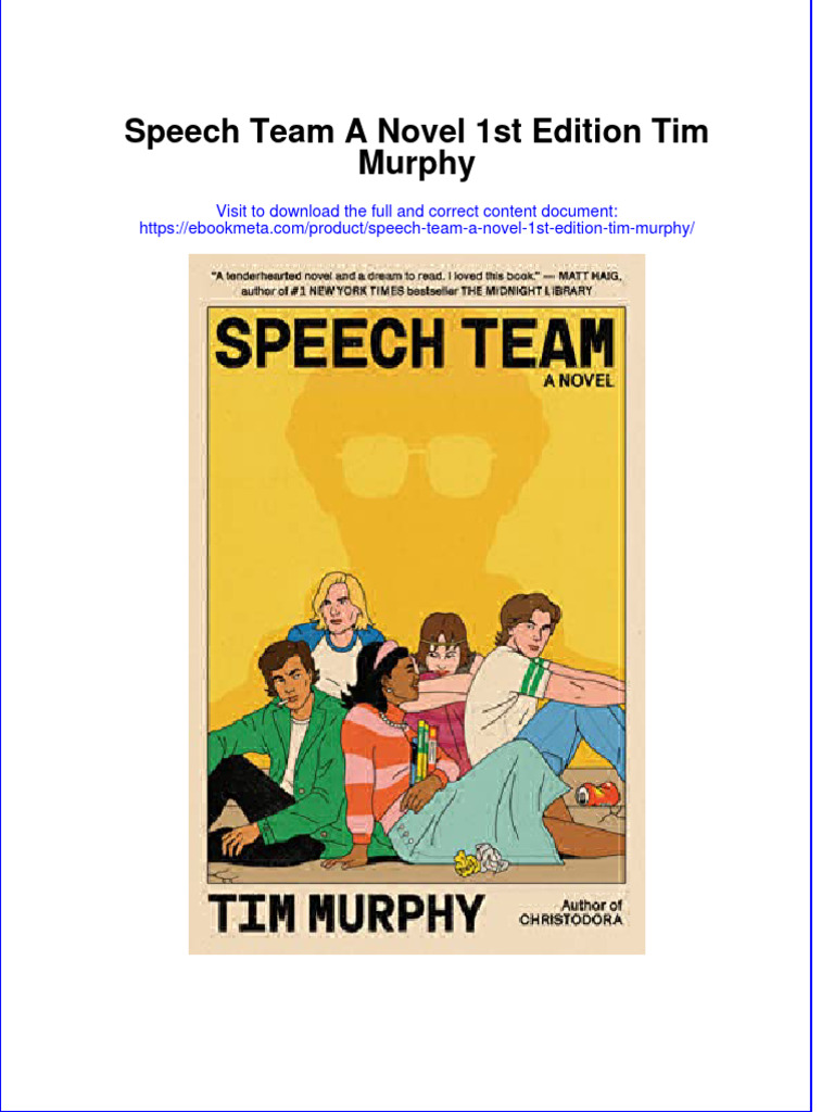 Get Speech Team A Novel 1st Edition Tim Murphy PDF Full Chapter | PDF ...