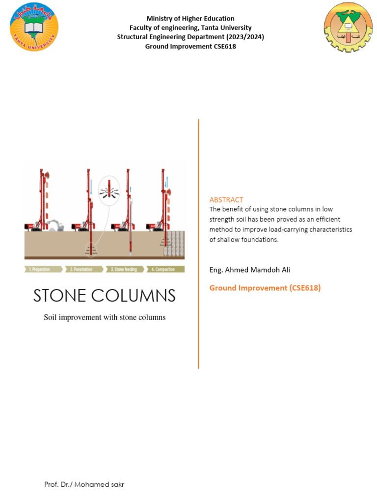 Stone Columns for Soil Improvement | PDF | Young's Modulus ...