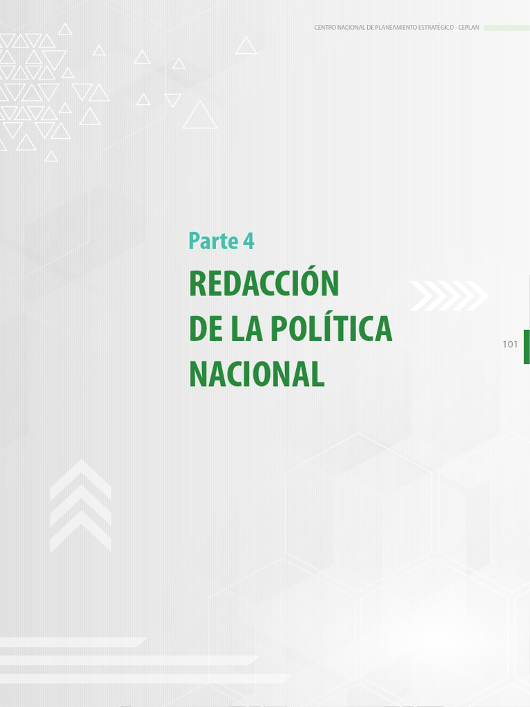 Parte 4 Redaccion de La Politica Nacional | PDF | Matriz (Matemáticas)