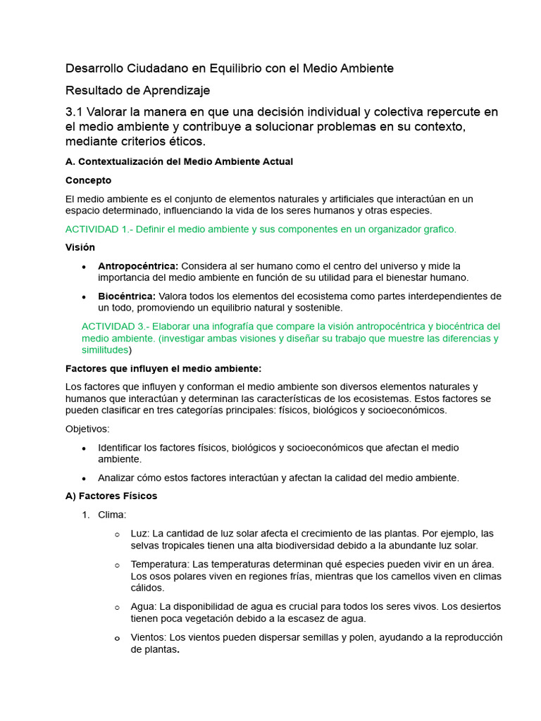 Desarrollo Sostenible y Medio Ambiente | PDF | Suelo | Entorno natural