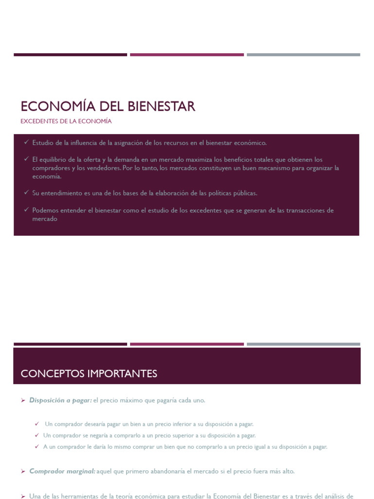 Excedentes en la Economía del Bienestar | PDF | Excedente económico ...