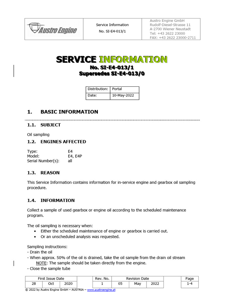 Engine Oil Sampling Procedure Guide | PDF | Aircraft | Aviation