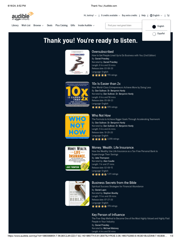 Audible 16jen24 | PDF