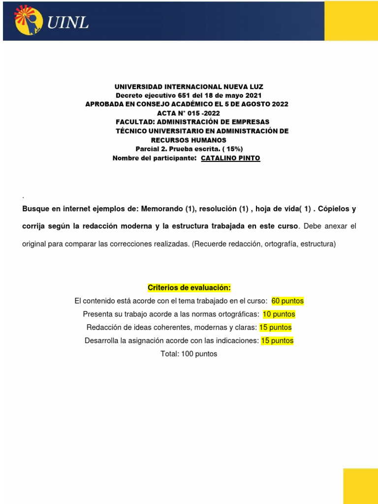 Parcial 2. RHCC - CORREGIDO | PDF | Crecimiento personal y profesional