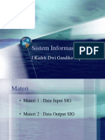 Sistem Informasi Geografis dan Data Input SIG